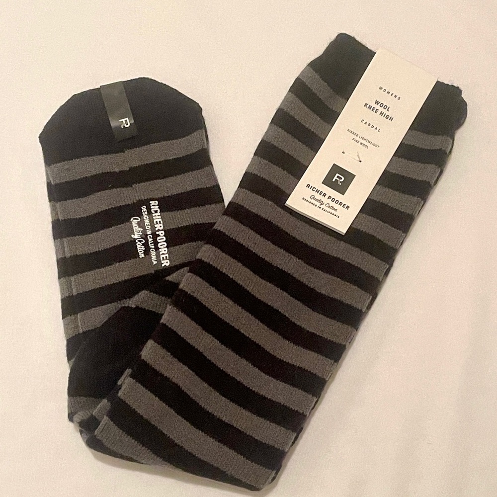 Richer Poorer Wool Knee High Socks